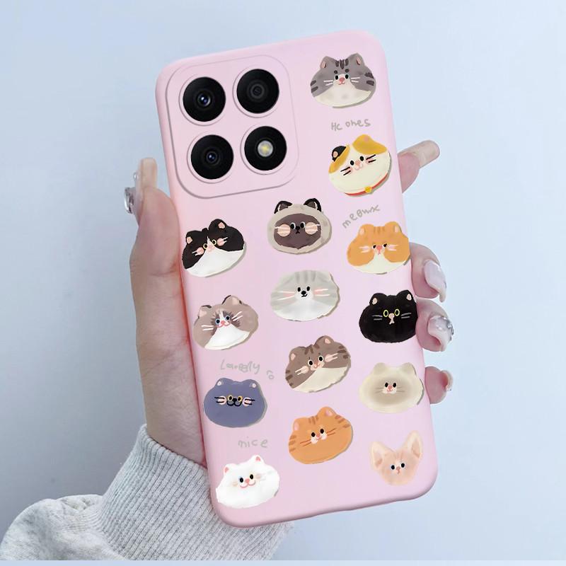 For Huawei Honor X8a Case HonorX8a Soft TPU Silicone Cover Cute Cartoon Panda Phone Case For Honor X6a HonorX6a Plus Coque Funda