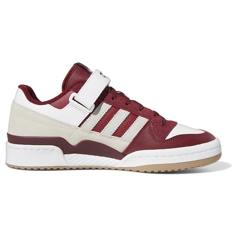 Adidas Forum Low Collegiate Burgundy Grey Unisex Sneakers Red Grey-One Cloud-White GX7068