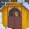2025 Winddicht & Geïsoleerd Buiten Huisdierenhuis met Winter Deur Gordijn - Regen & Sneeuwbestendig