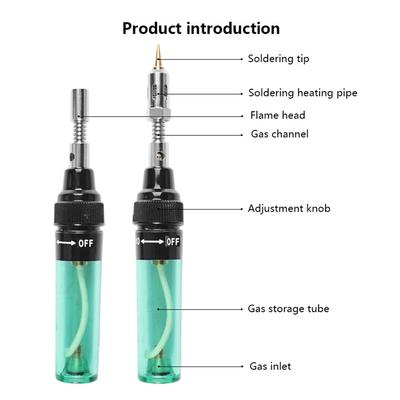 T-100 Portable Pen Type Gases Soldering Iron Gases Inflatable Soldering Iron Multifunctional Welding Temperature   Iron