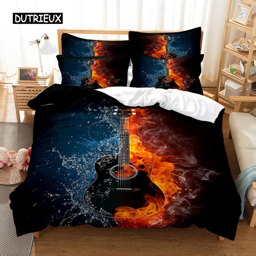 Comfortable Stylish Pattern Duvet Cover Set With Duvet Cover And Pillowcases King Queen Twin Sizes For All Ages