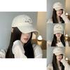 Cotton Coconut Tree Puppy Pattern Embroidery Sun Hat For Women Summer Wide Brim Casual Fashion Accessory