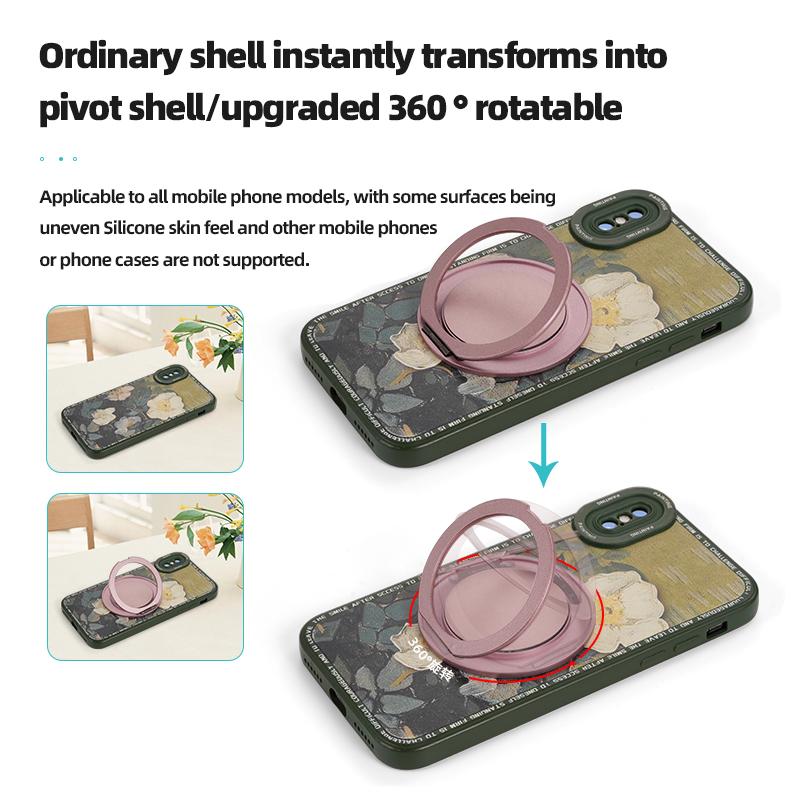 360° drehbarer faltbarer Handy-Fingerringhalter - Tragbarer verstellbarer Handy-Ständer Desktop-Halterung