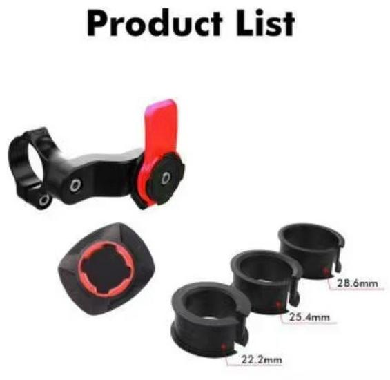 Přenosný elektrický držák na telefon pro vozidla a kola pro jezdce