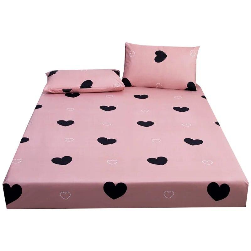 Wasserdichtes Bettlaken mit Gummibändern, verstellbare Spannbettlaken 180 x 200, Kissenbezüge müssen separat erworben werden