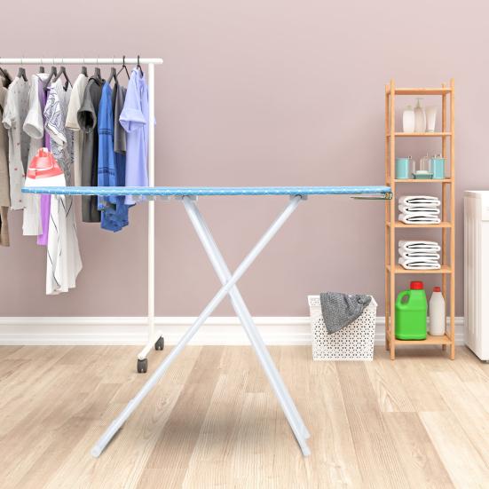 2Pcs/Set 42-Inch Desktop Ironing Board with Iron Rest Height Adjustable Removable Heat-Resistant Cover Foldable Anti-slip Clothes Sleeves Mini
