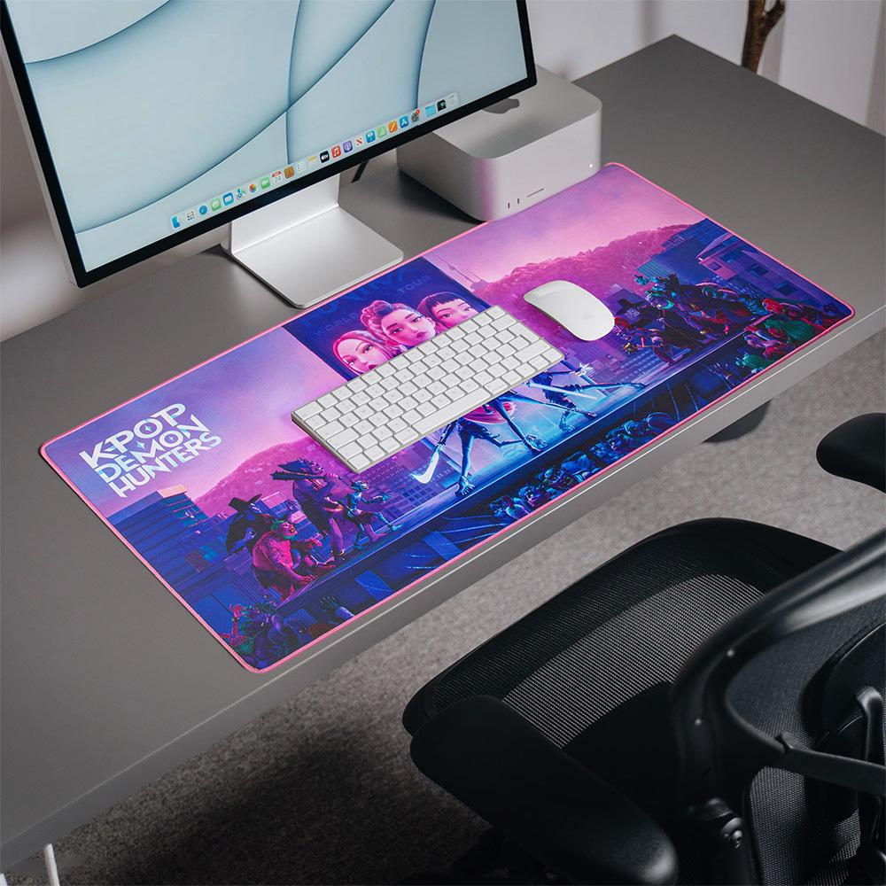1PC Kpop Demon Hunters Officially Licensed Mouse Pad Main Characters Gaming Office Decor Portable Comfort Home Essentials