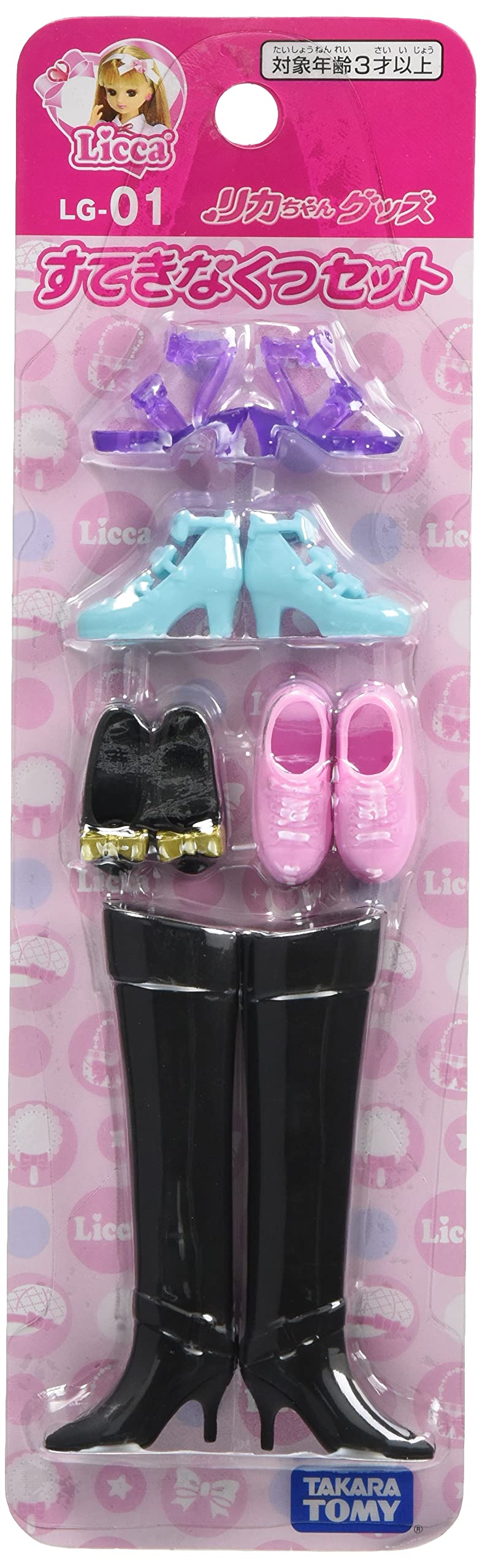 

Takara Tomy Licca-chan LG-01 Wonderful Shoe Set Dress-Up Doll Play Toy for Ages 3 and Up, Meets Toy Safety Standards, ST Mark, Licca TAKARA TOMY