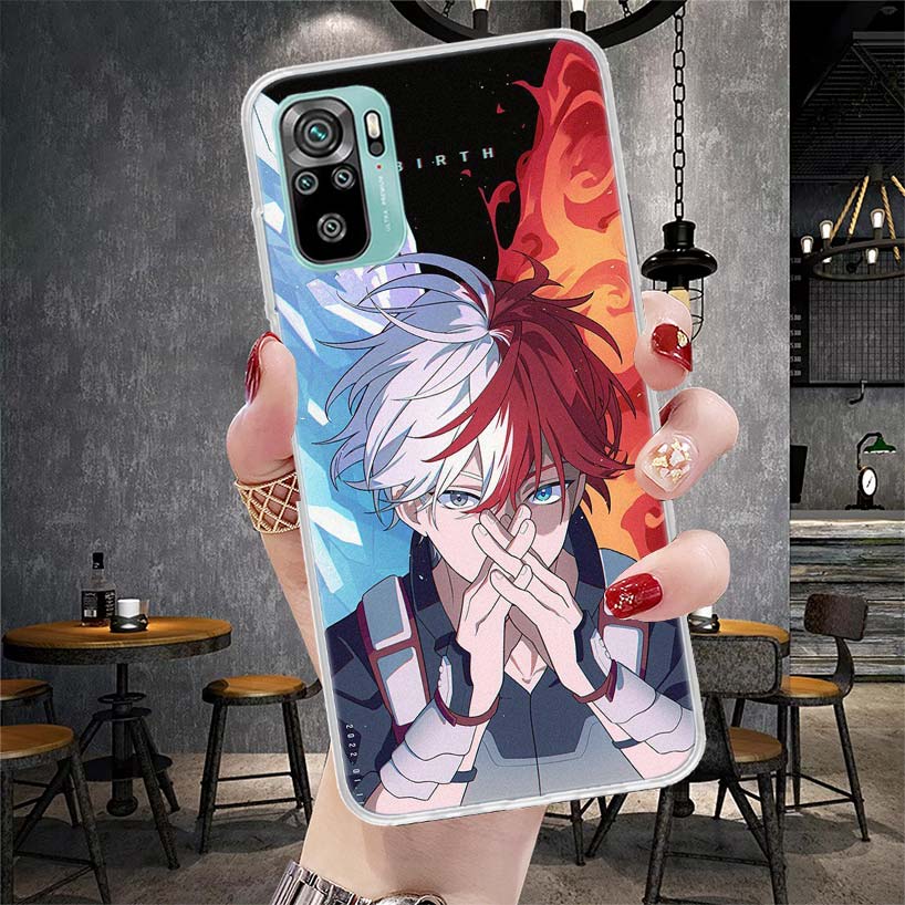 My Hero MHA Todoroki Shoto Soft Phone Case For Xiaomi Redmi Note 15 14 14S 13 12 Pro Plus 12S 11 11S 11E 10 10S 11T 5G Fundas Co