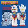 Anime Ultraman Taiga Yuanzu Figures Toothbrush Portable Transformable Retractable Soft Bristle Oral Care Brush Creative Gifts