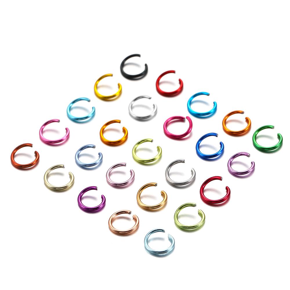 300Pcs/Lot 6 8 10 Mm Metal Colorful Open Jump Rings Split Rings Jump Rings Connectors For DIY Jewelry Making Findings Supplies