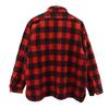 WINTER KING 50s Vintage Triangular Wool Bag Check Pattern Long Sleeve Shirt Men's Used