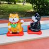 Solar New Lucky Cat Car Ornaments Interior Styling Accessories Holiday Gifts for Home Car Hotel Restaurant Decor Craft