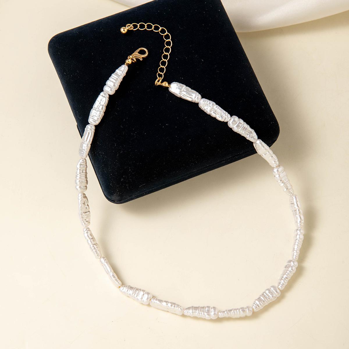 Ожерелье из жемчуга барокко особой формы, высококачественный нишевый браслет, цепочка на шею, сладкие и красивые женские украшения для ключиц.