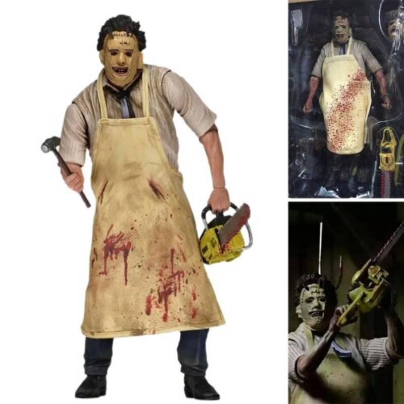 Neca Leatherface 40 Matériau PVC de Haute Qualité 20cm de Haut Figurine de Collection