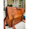 Men's Shoulder Messenger Laptop Briefcase Bag Safe Leather Vintage Bags