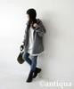 Antiqua Long One Size Gray Women's Color-Scheme Hoodie, Sleeve, ZA-00236, 15,
