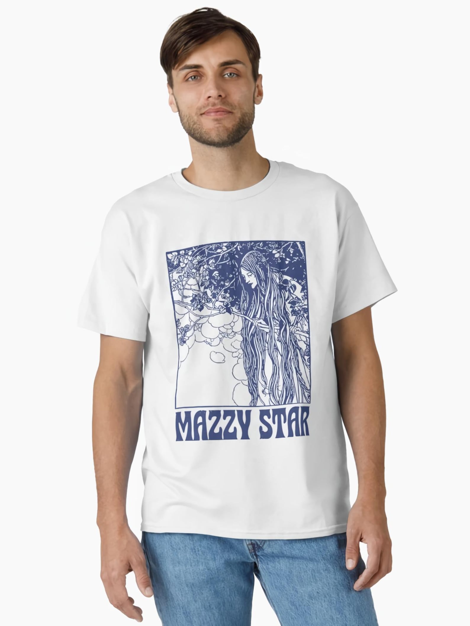 New Mazzy Star2 White T shirt Size S-4X Casual Cotton XL