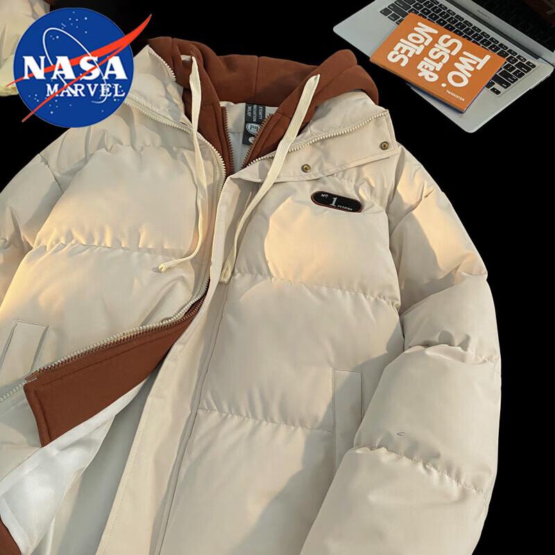 

NASA MARVEL Men s Hooded Puffer Jacket 3XL