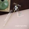 New Chinese Leaf Tassel Tassel Ancient Style Hairpin Simple Court Style Flower Butterfly Pearl Hanfu Hairpin Female