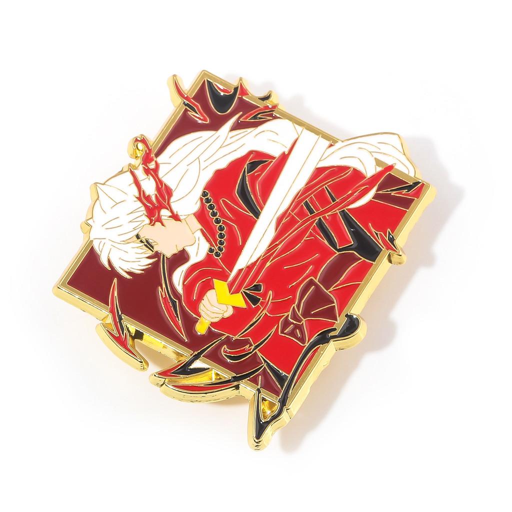 Inuyasha Sesshoumaru Character Chest Badge Alloy Pin For School Bags And Jackets