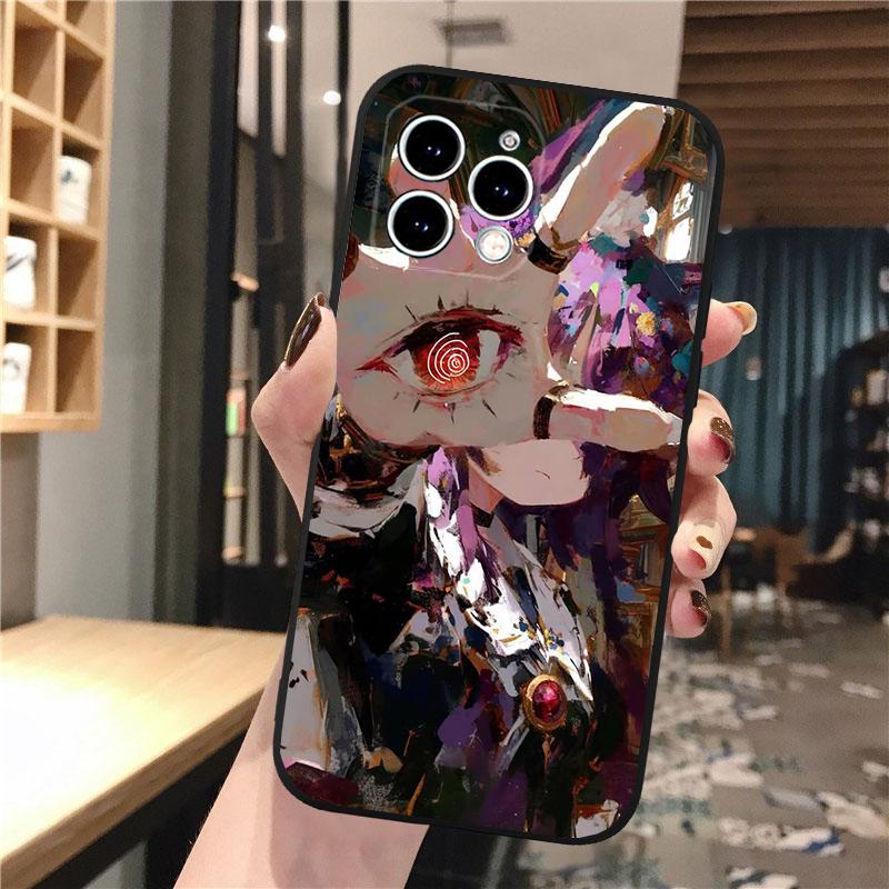 Phone Case For iphone 17 Pro Max 17 Pro Air 16 15 14 13 Pro Max 15 16 Pro 15Plus Anime Girl Art Horror Eyes