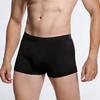 European Plus Size Men's Modal Boxer Briefs: Mid-Waist, Seamless, Elastic, Four-Corner Design.