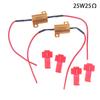 2Sets Car LED Canbus Decoder - 10/25/50W 6/8/25/39Ohm Load Resistors for Auto Turn Signal Lantern & License Plate Lamp
