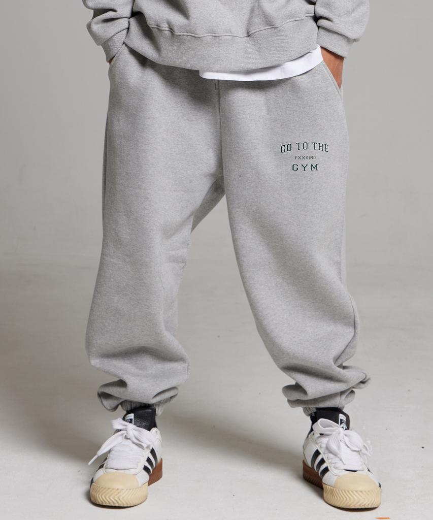 CREAM SODA LAB Go To The Gym Training Jogger Pants Gray