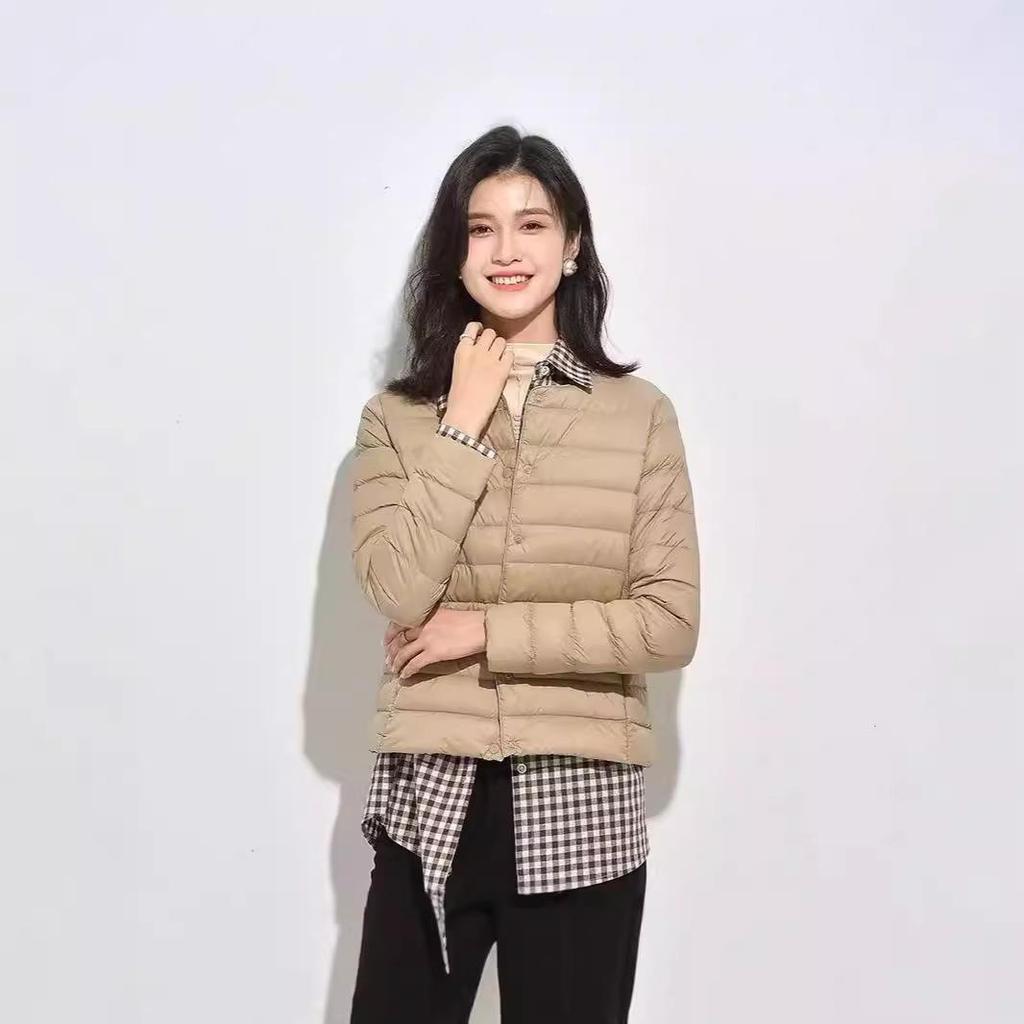 Women's Lightweight Soft Down Jacket - Warm, Fashionable Short Casual Outerwear for Autumn/Winter