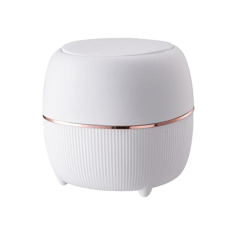 Modern Mini Trash Can with Lid Waste Basket, Desktop Trash can,Office Plastic Garbage Can Countertop Press-Type Tiny Waste Basket for Desktop, Office белый