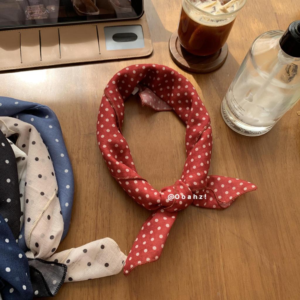 Jarní/Letní Hedvábný a Bavlněný Set Šátku a Čelenky