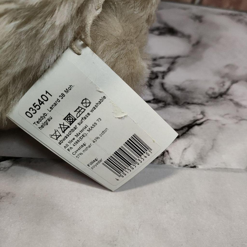 [USED] Rare Steiff Leonard Teddy Bear, Limited Edition of 1500, 38cm