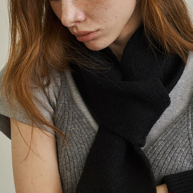 Ssecondo Ull enkel kort halsduk, Giulia_6 färger