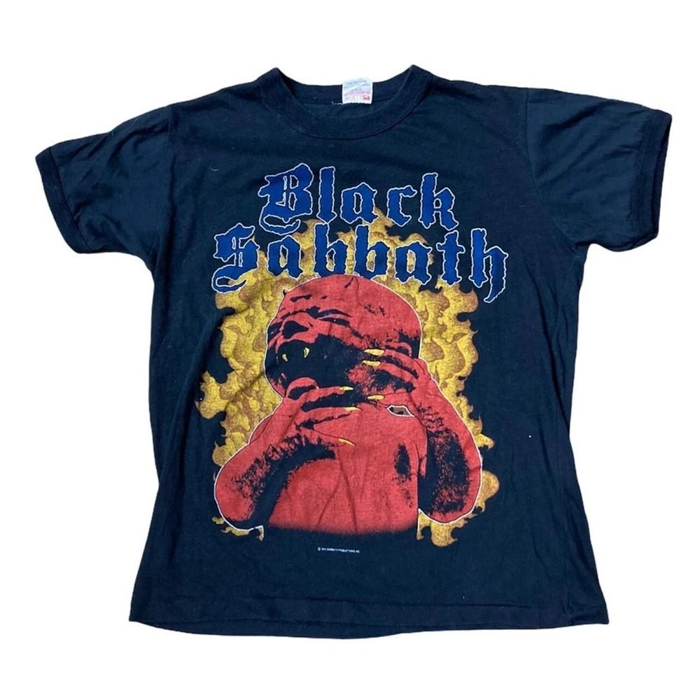 Black Sabbath Born Again 90s basic black Graphic T shirt Reprint S-5XL Unisex T-Shirt M