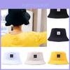 Smiley Face Patch Folding Fisherman Bucket Hat For Unisex Men And Women Outdoor Fun