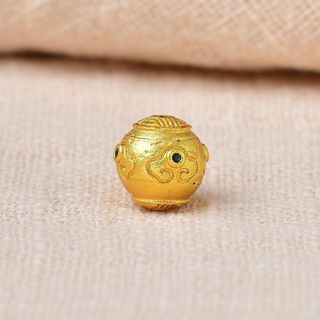 Vintage Gold Spacer Beads for DIY Bracelets & Necklaces – High-Grade Crystal Accessories with Strong Color Protection