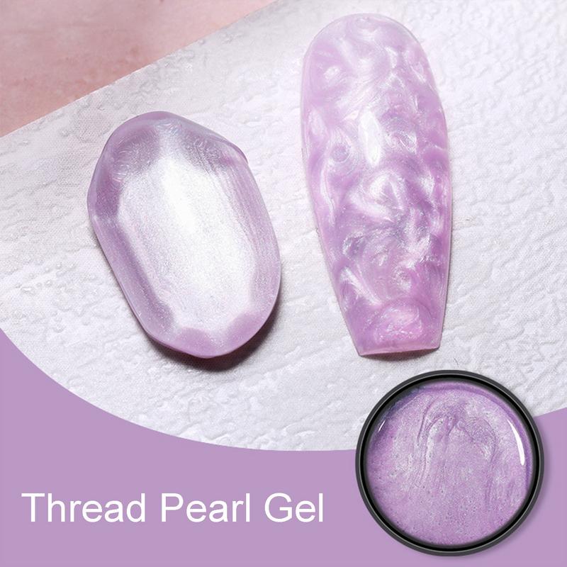 Shimmer Shell Gel Nail Polish Long Lasting UV Nail Gel DIY Nail Art Accessories