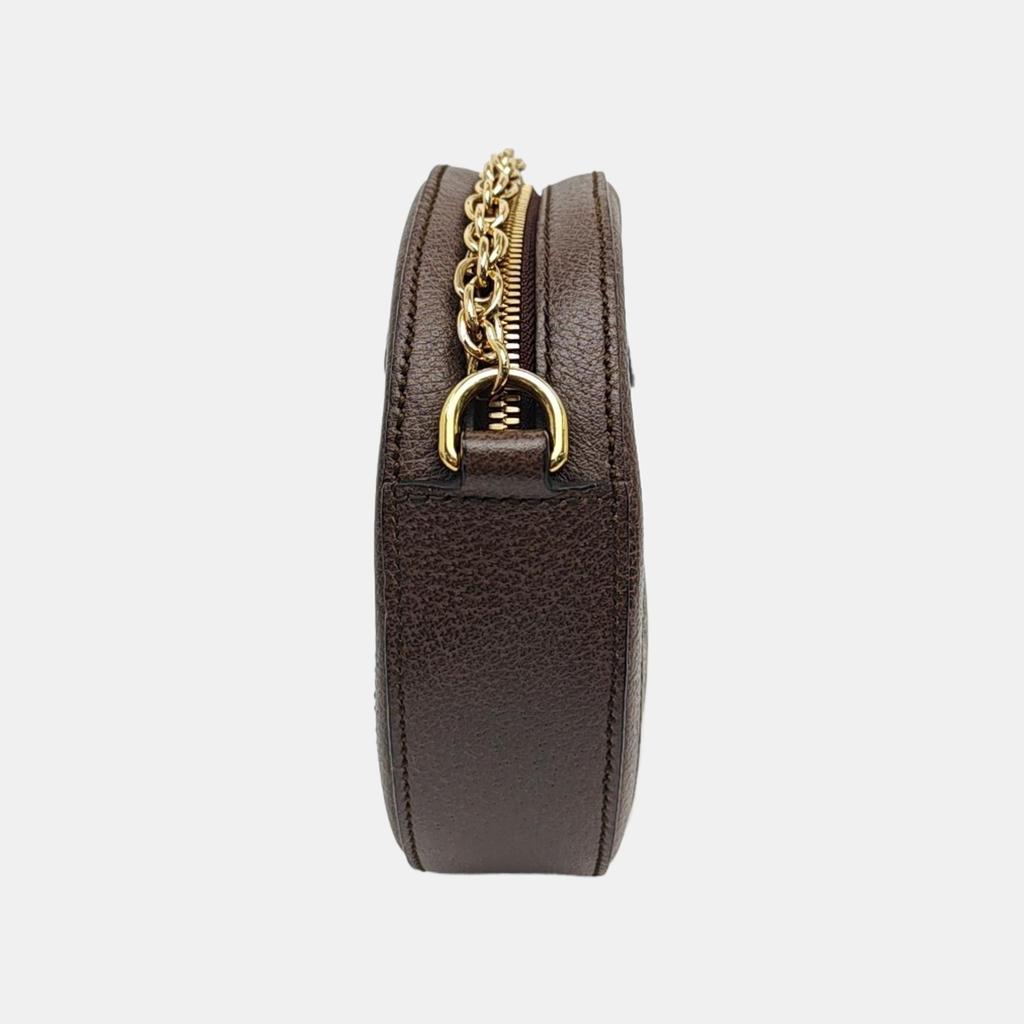 [Pre-Owned] Gucci Ophidia GG Mini Round Bag 'Beige' - Very Good #7WDBC7