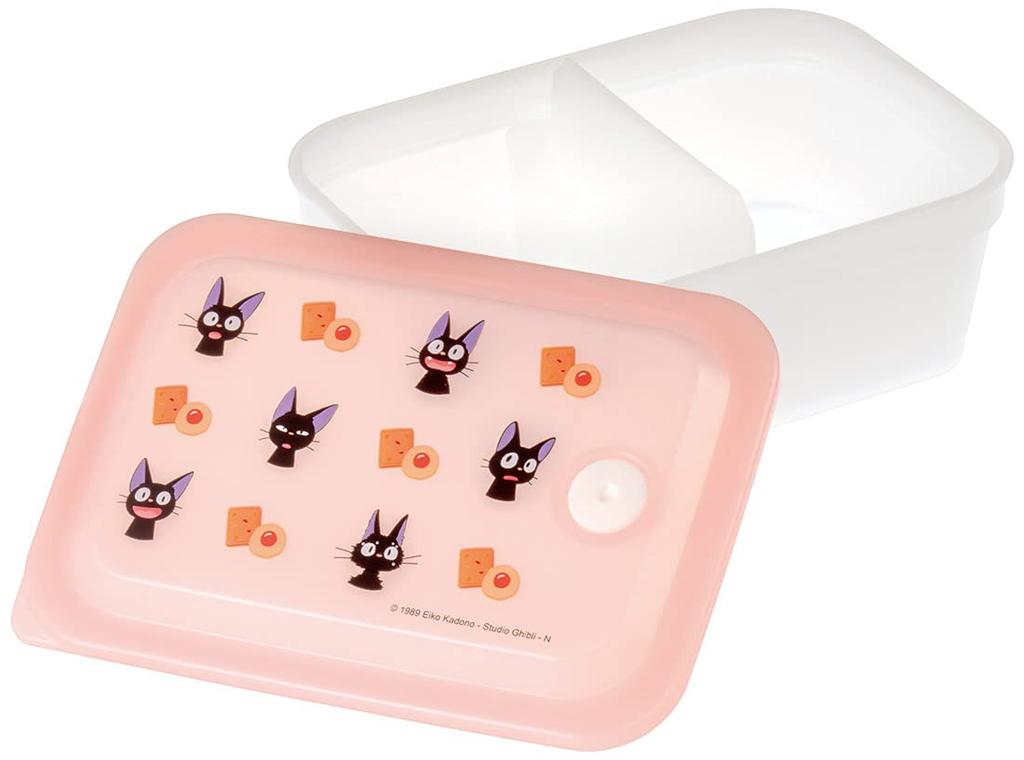 Skater Bento Box, Silver Ion (Ag+), Fluffy Filling, Integrated Gasket with Air Valve, 1 Tier, 450ml, Kiki's Delivery Service, Studio Ghibli, PAS5AG-A