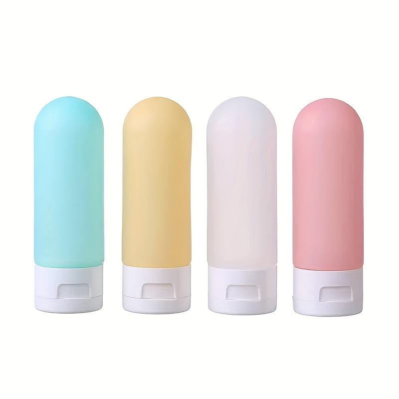 4pcs Travel Separate Bottle Candy Color Hose Squeeze Shampoo Shower Gel Portable Empty Bottle Cosmetics Lotion Storage Bottle
