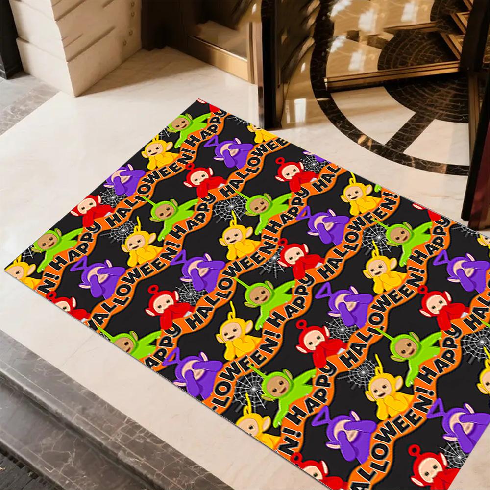 Teletubbies Friends Forever Floor Mat Design for Bedrooms Foyer Study Room Game Room Antislip Carpet Anime Office Decor Birthday/Christmas Gift