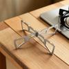 1/2pcs Folding Stainless Steel Cross Steaming Rack, Kitchen Reversible Pot Rack, Steaming Vegetable Rack,waterproof Support Rack
