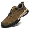 Fashion Suede Leather Men Hiking Shoes Outdoor Trail Trekking Sneakers Men Non-slip Breathable Climbing Shoes Men Mountain Sports Shoes