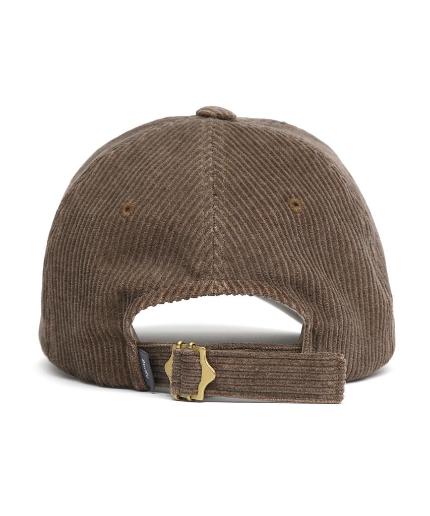 Eondeokeonteulolseutyudio Corduroy Autumn Ball Cap Ball Cap / Pigment Cd / C Brown