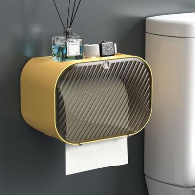 Toilet Tissue Box, Toilet Paper Box, Wall-mounted Drawer Box, Non-punched Bathroom Shelf