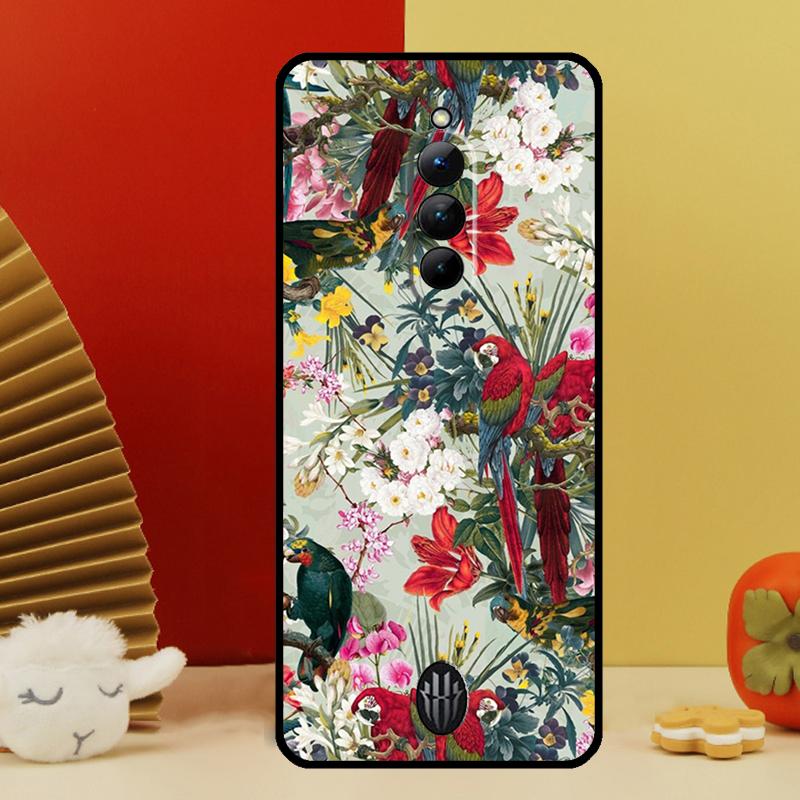 Garden Birds Vintage Tropical FLORAL Case For Nubia Red Magic 10 Pro Plus 6 7 Pro 6S 7S 5G 6R RedMagic 9S 8S 8 9 Pro Plus Cover