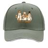 Let It Snow Three SnowUnisex Christmas Winter Design Sandwich Baseball Cap Sun Cap Outdoor Workouts Hat