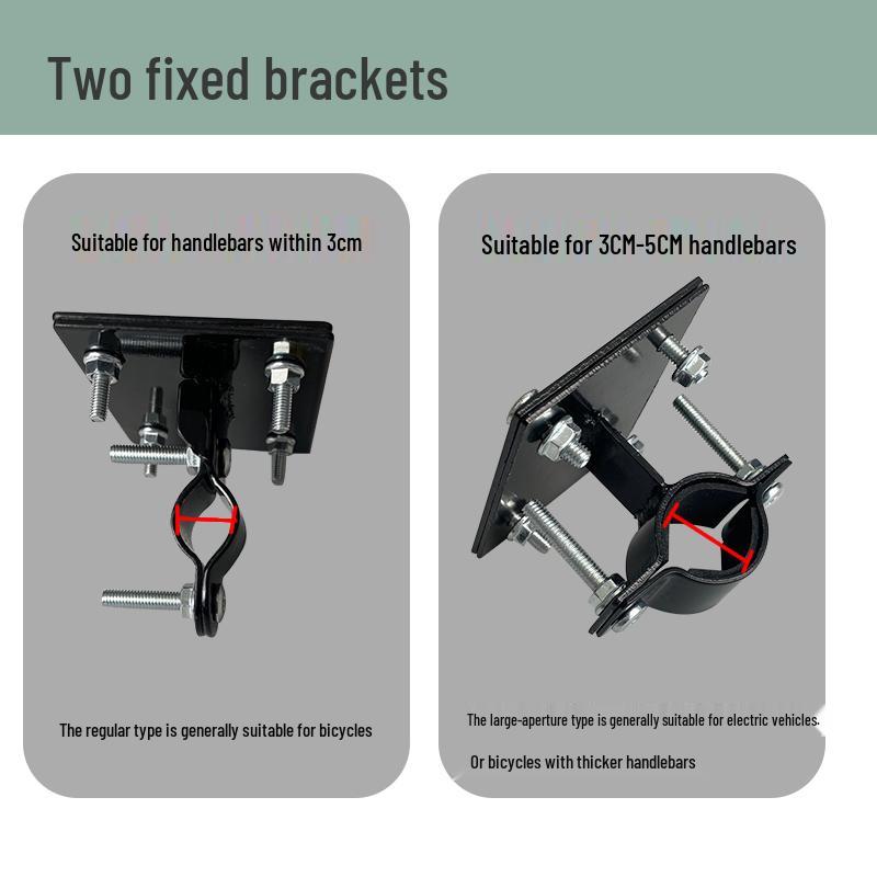 Universal Folding Front Bike Basket - Metal Design for Electric Bikes and More