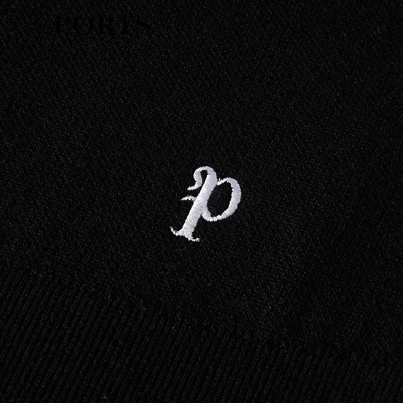Ports Women's 2025 Autumn Retro Color-Block Polo Knit Top
